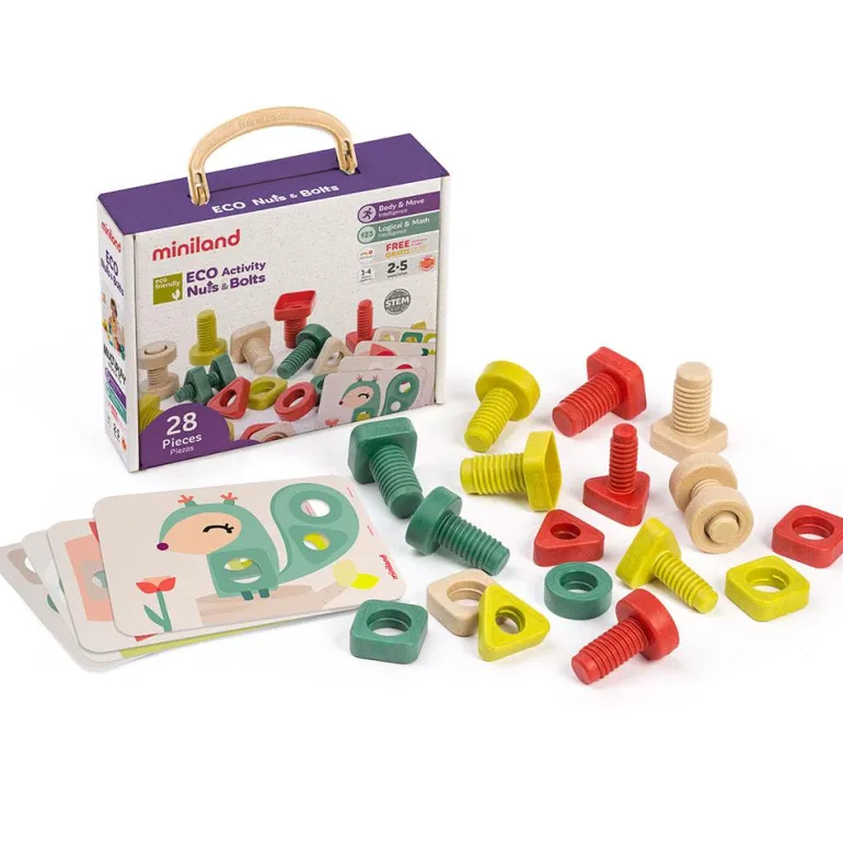 Set actividades tornillos y tuercas eco