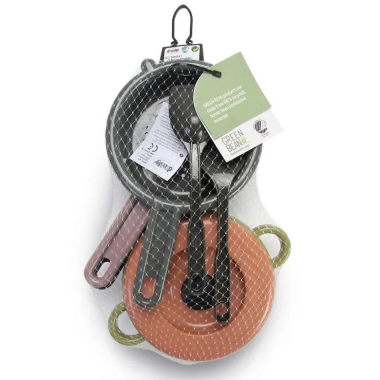 Set batería de cocina 6 pzas Eco Green Bean (Colores surtidos)