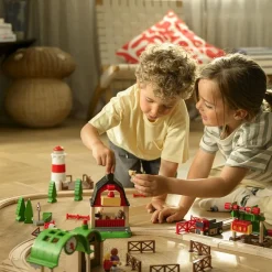 Set circuito de tren deluxe madera