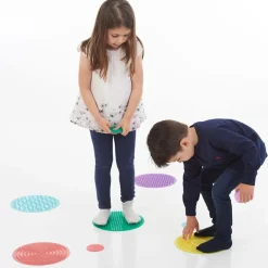 Set círculos silicona sensoriales texturas y colores