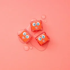 Set cubos rojos con luz 4 unidades Glo Pals