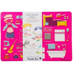 Set de plantillas con diseños de objetos de casa