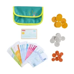 Set dinero de juguete con monedero