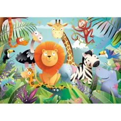 Set dos puzzles Animales salvajes 24 piezas Calypto