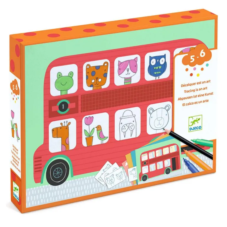 Set para colorear El calco es un arte