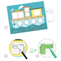 Set para colorear El calco es un arte