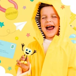 Set personaje Alex y 2 cubos amarillos con luz Glo Pals