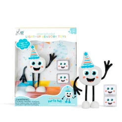Set personaje Party Pal y 2 cubos multicolor con luz Glo Pals