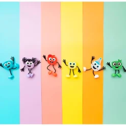 Set personaje Party Pal y 2 cubos multicolor con luz Glo Pals