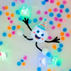 Set personaje Party Pal y 2 cubos multicolor con luz Glo Pals