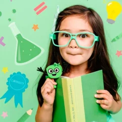 Set personaje Pippa y 2 cubos verdes con luz Glo Pals