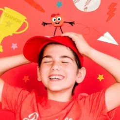 Set personaje Sammy y 2 cubos rojos con luz Glo Pals