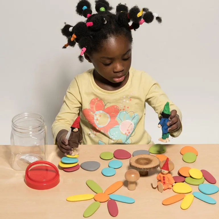 Set piedras junior colores tierra