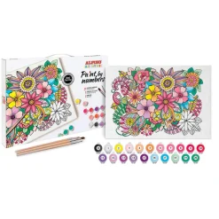 Set pinta por números acrílico 21col. 3ml Color Experience con lienzo