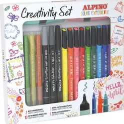 Set rotulador y marcador 20 unidades Creativity set Alpino