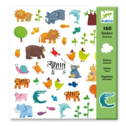 Sobre 160 pegatinas animales