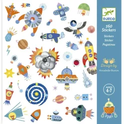 Sobre 160 pegatinas Espacio