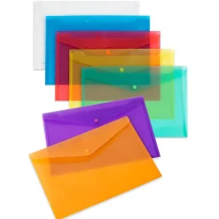 Sobre de polipropileno tamaño folio con clip