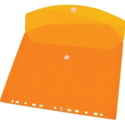 Sobre tamaño A4 PP translúcido multitaladro con cierre de velcro colores surtidos