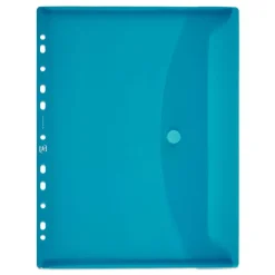 Sobre tamaño A4 PP translúcido multitaladro con cierre de velcro colores surtidos