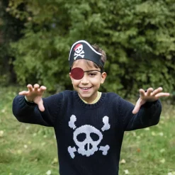 Sombrero pirata tipo banda para cabeza con parche