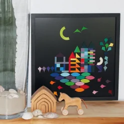 Tablero negro magnético 50x50cm