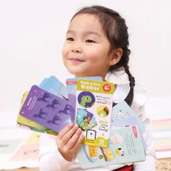 Tarjetas en inglés Peek a Boo Riddles for ages 4