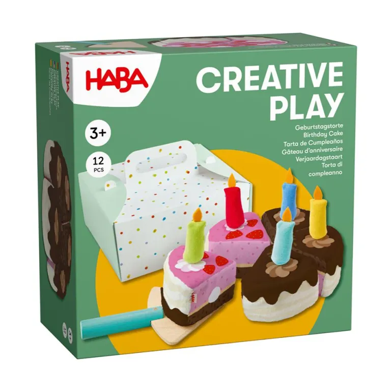 Tarta de cumpleaños de tela