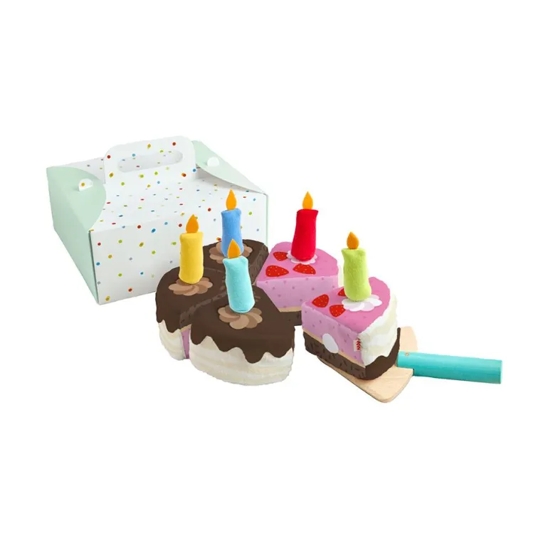 Tarta de cumpleaños de tela