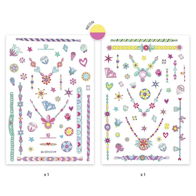 Tatuajes joyas neón