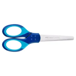 Tijeras escolares Grip azul Faber Castell