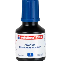 Tintero edding azul frasco de 30ml