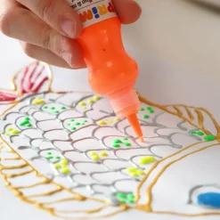 Témpera 8 colores flúor y metalizados 50ml. Primo