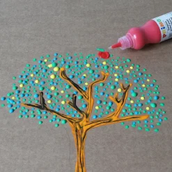 Témpera 8 colores flúor y metalizados 50ml. Primo