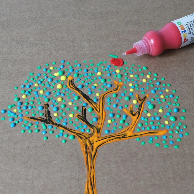 Témpera 8 colores flúor y metalizados 50ml. Primo