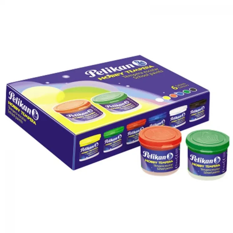 Témpera 6 colores Pelikan