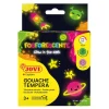 Témpera escolar fosforescente 35ml. 4 colores
