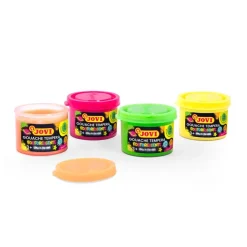 Témpera escolar fosforescente 35ml. 4 colores