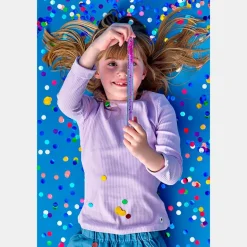 Varita con purpurina Kidoki 25cm.